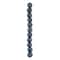 Blue Ceramic Round Melon Beads, 15mm by Bead Landing™